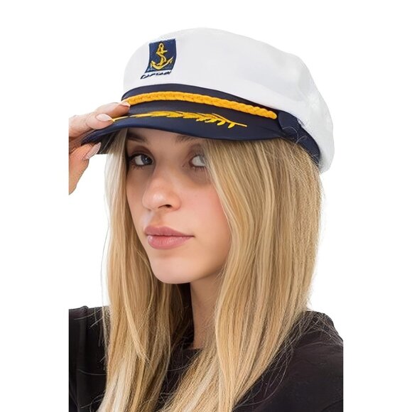 Queen's Attic Ltd. Accessories - 2/$30 NWT Captain's Hat One Size Fits All